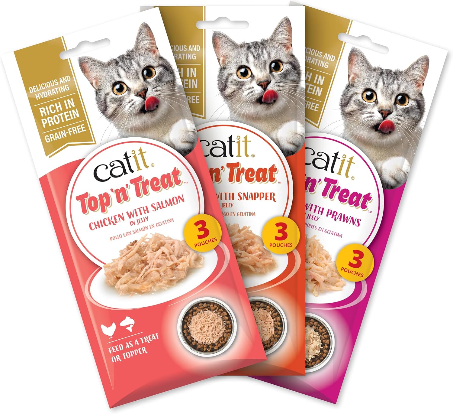 Catit Top n Treat Chicken Variety 24x60g