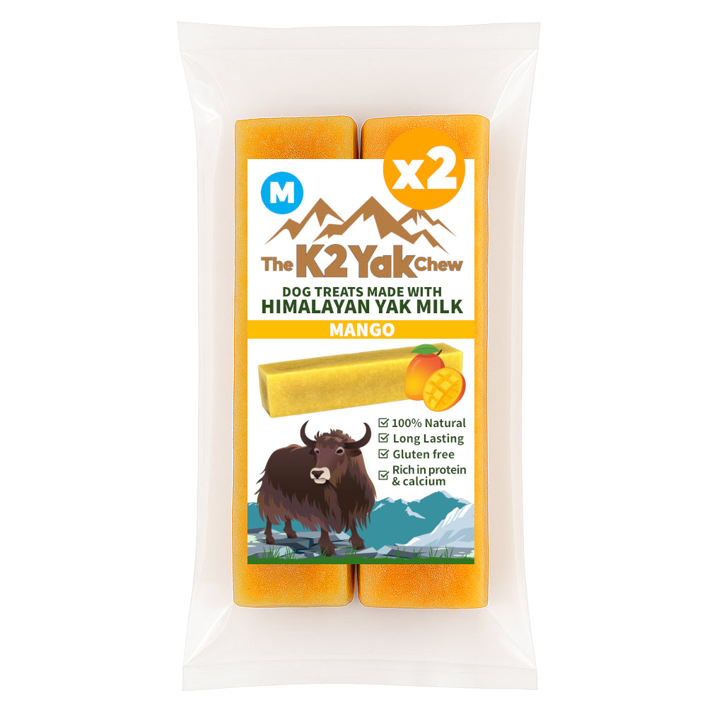 K2 Yak Chews Dog Treats Mango Medium