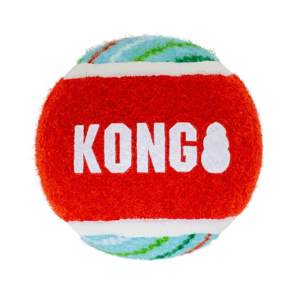 KONG Holiday SqueakAir Balls 6pk – 2026 Design