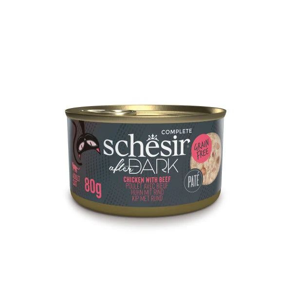 Schesir After Dark Pate Variety Pack Adult Cat Mixed 12 x 80g