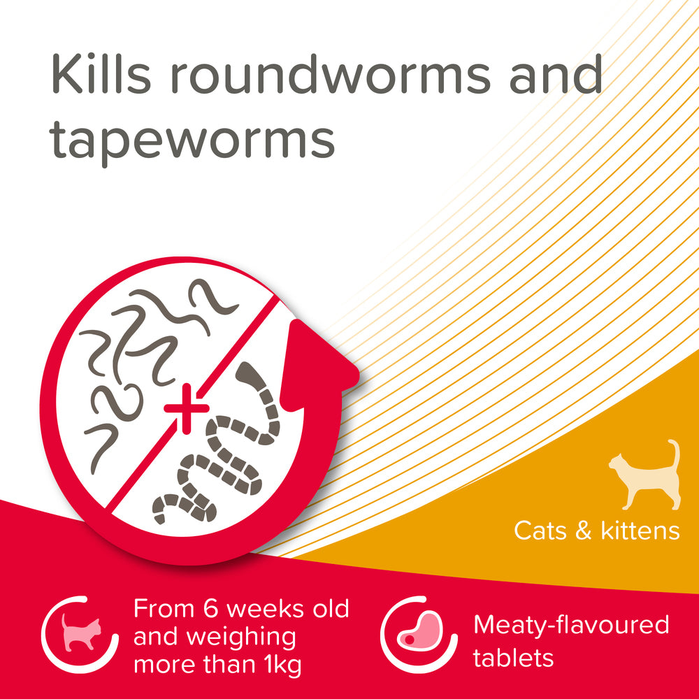 Beaphar WORMclear for Cats Worming Tablets x 2