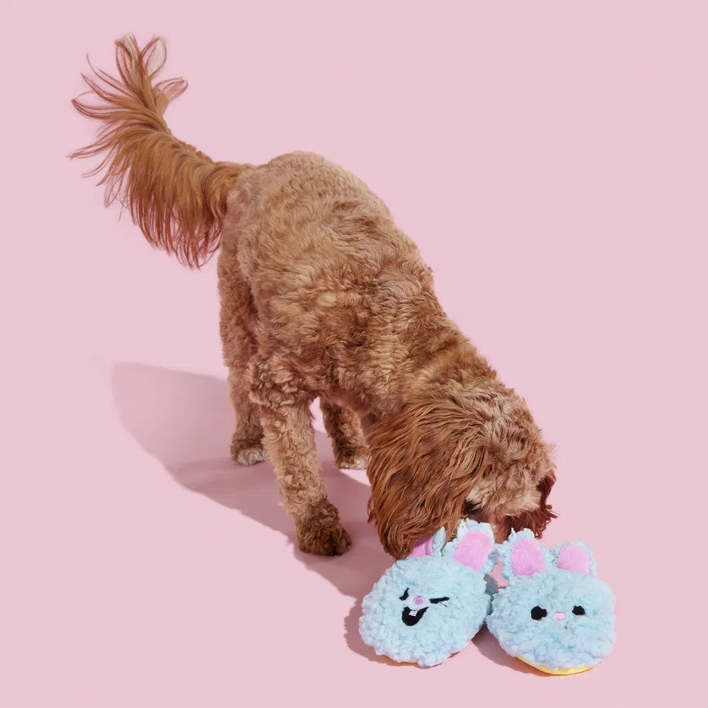 BARK Yippy & Skippy Slippies Plush Dog Toy