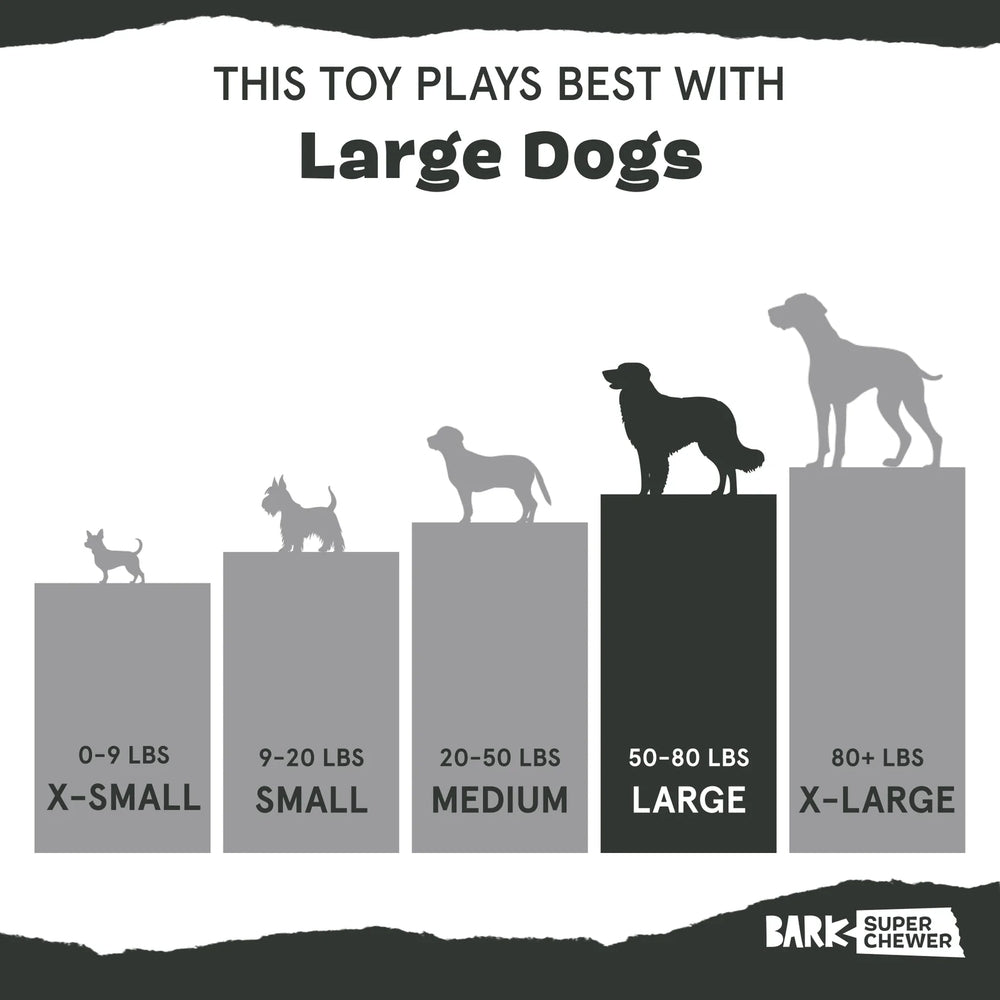 BARK Turkey Barker Super Chewer Dog Toy