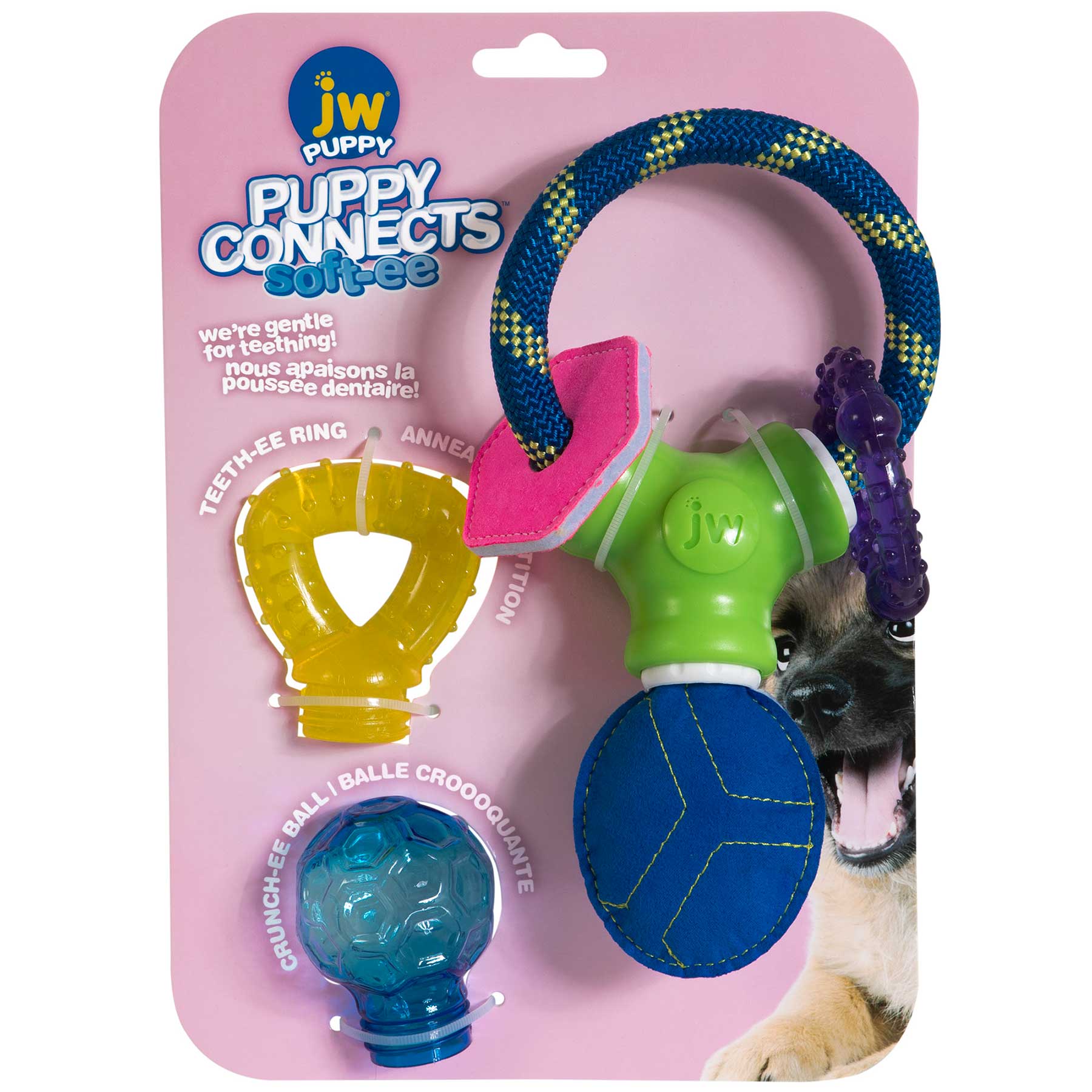 JW Puppy Toys Connects Soft-ee Set