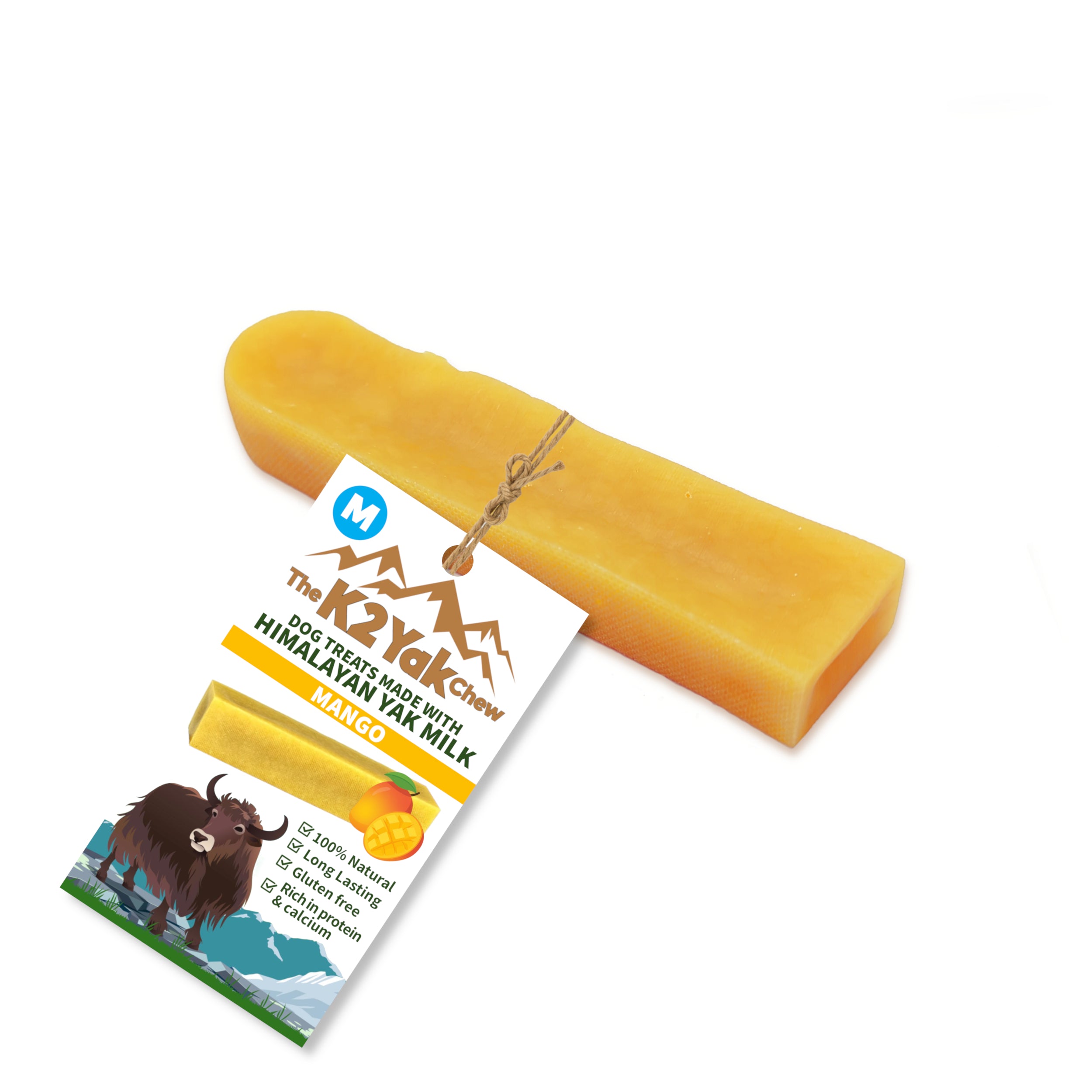 K2 Yak Chews Dog Treats Mango Medium