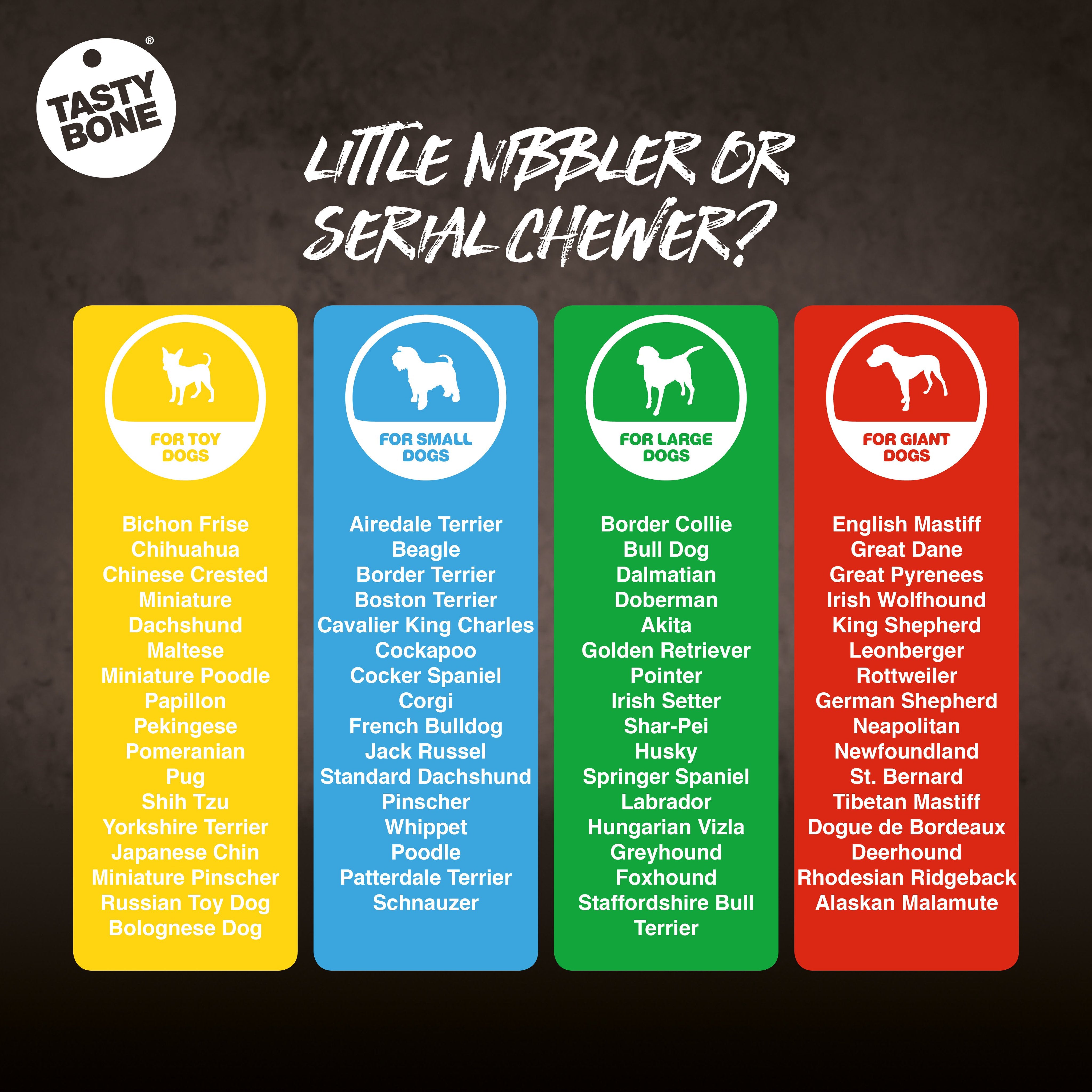 TastyBone Super Tough Nylon Dog Chews for Toy Dogs 7 Flavours