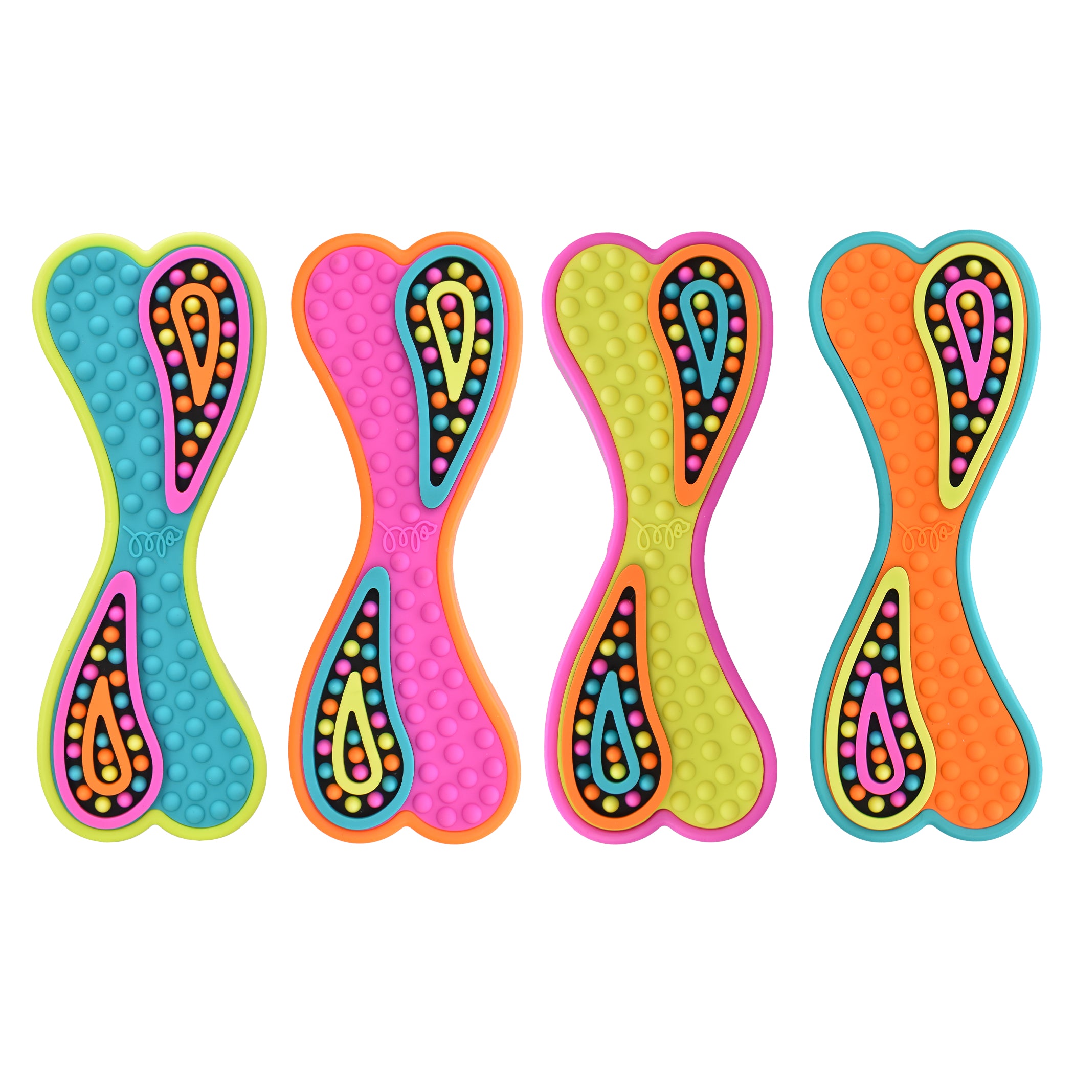 Happy Pet Groovers TPR Rubber Bone Dog Toy