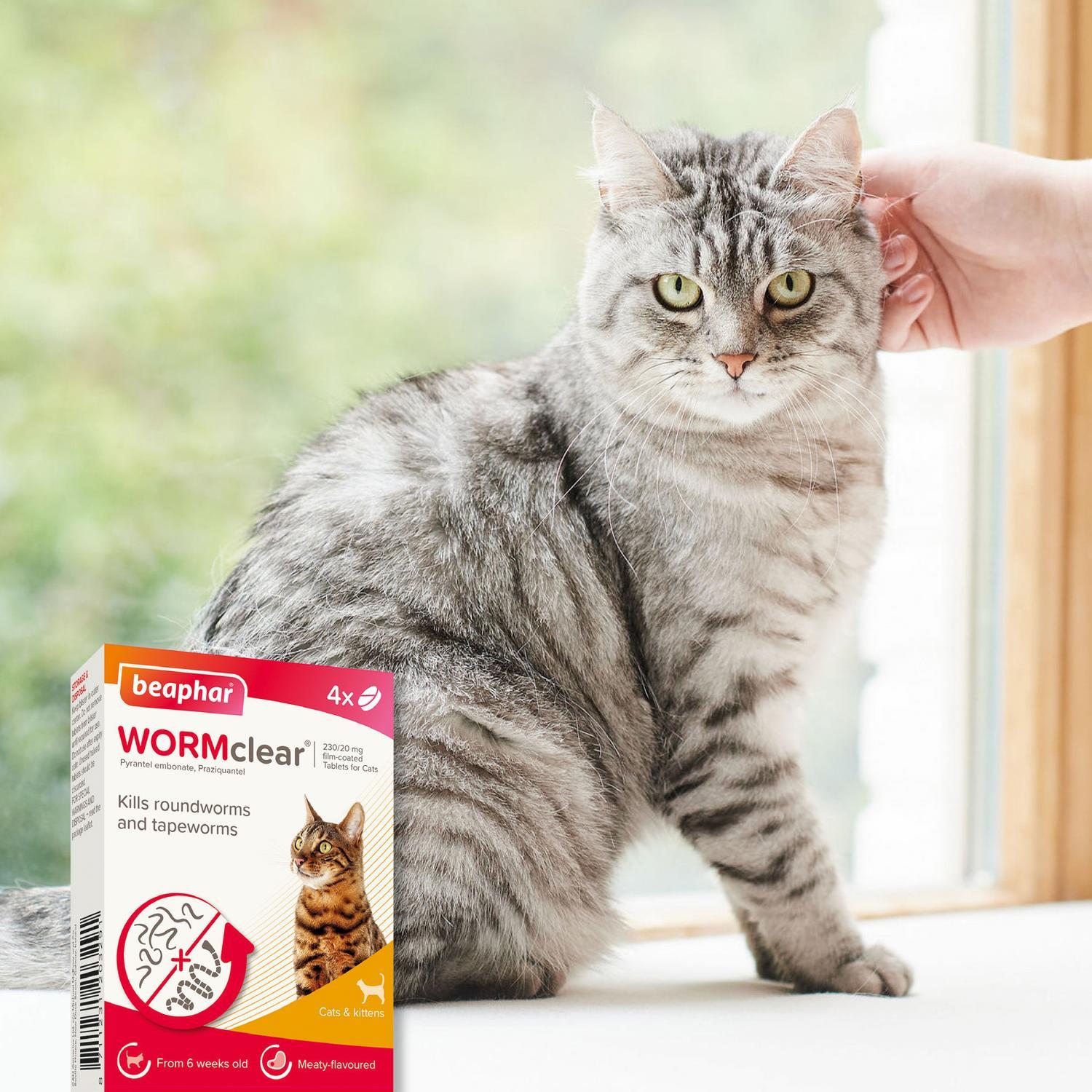 Beaphar WormClear Worming Tablets for Cats x 4