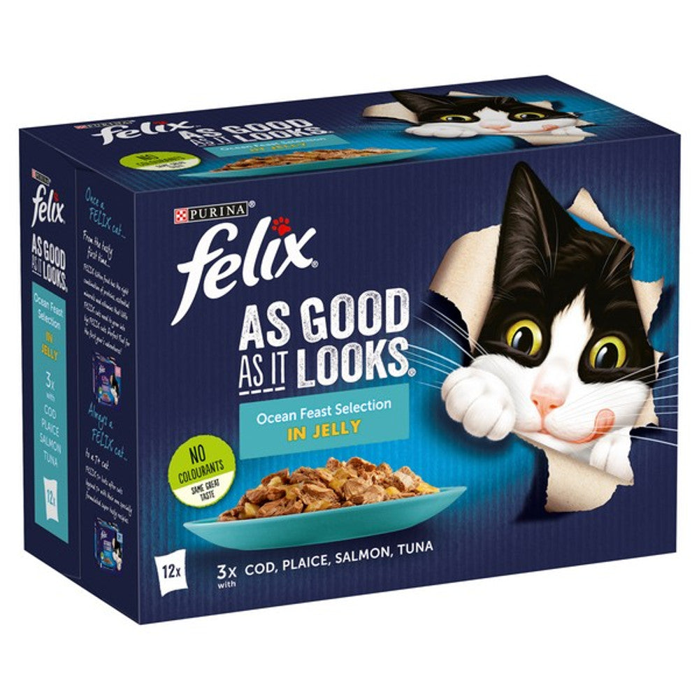 Felix As Good As it Looks Ocean Feasts in Jelly 12 x 85g