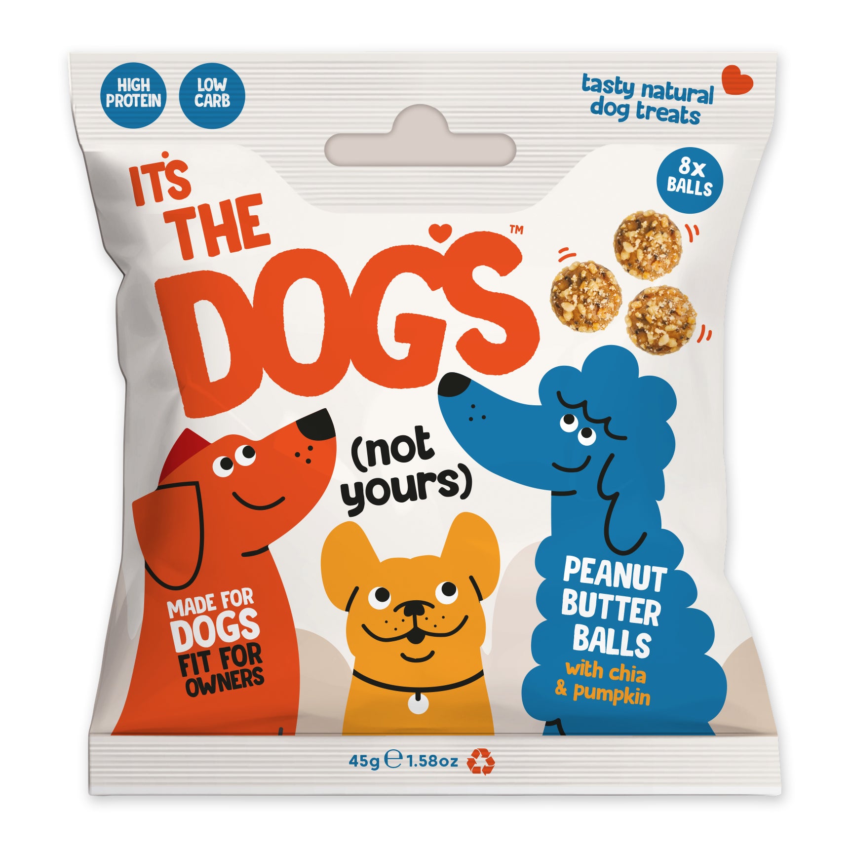 Its the Dogs Peanut Butter Balls with Chia & Pumpkin