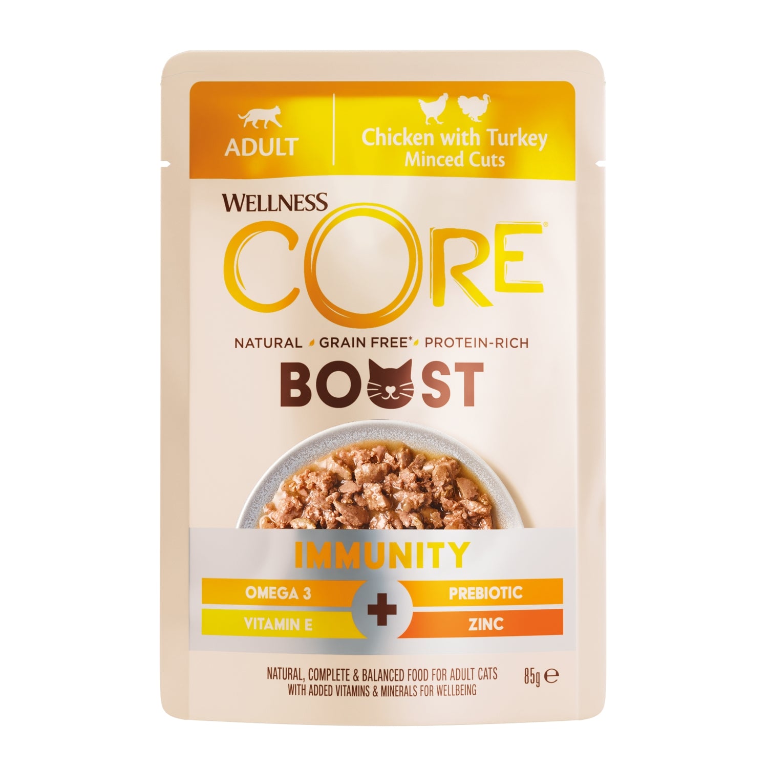 Wellness CORE Cat Boost Immunity Chicken with Turkey 14 x 85g