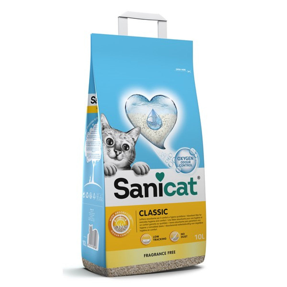 Sanicat Cat Litter Classic Unscented 10L