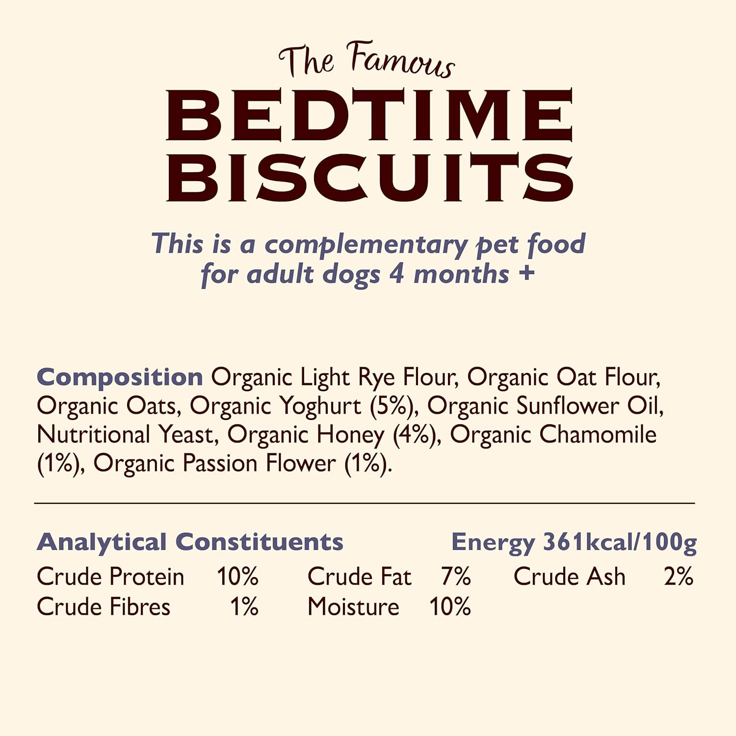 Lily's Kitchen Organic Bedtime Biscuits Dog Treats