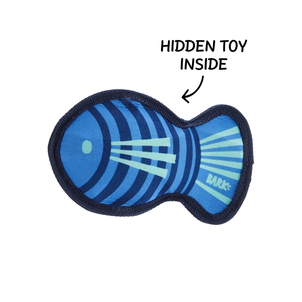 BARK Blue Rad Herring Super Chewer Dog Toy