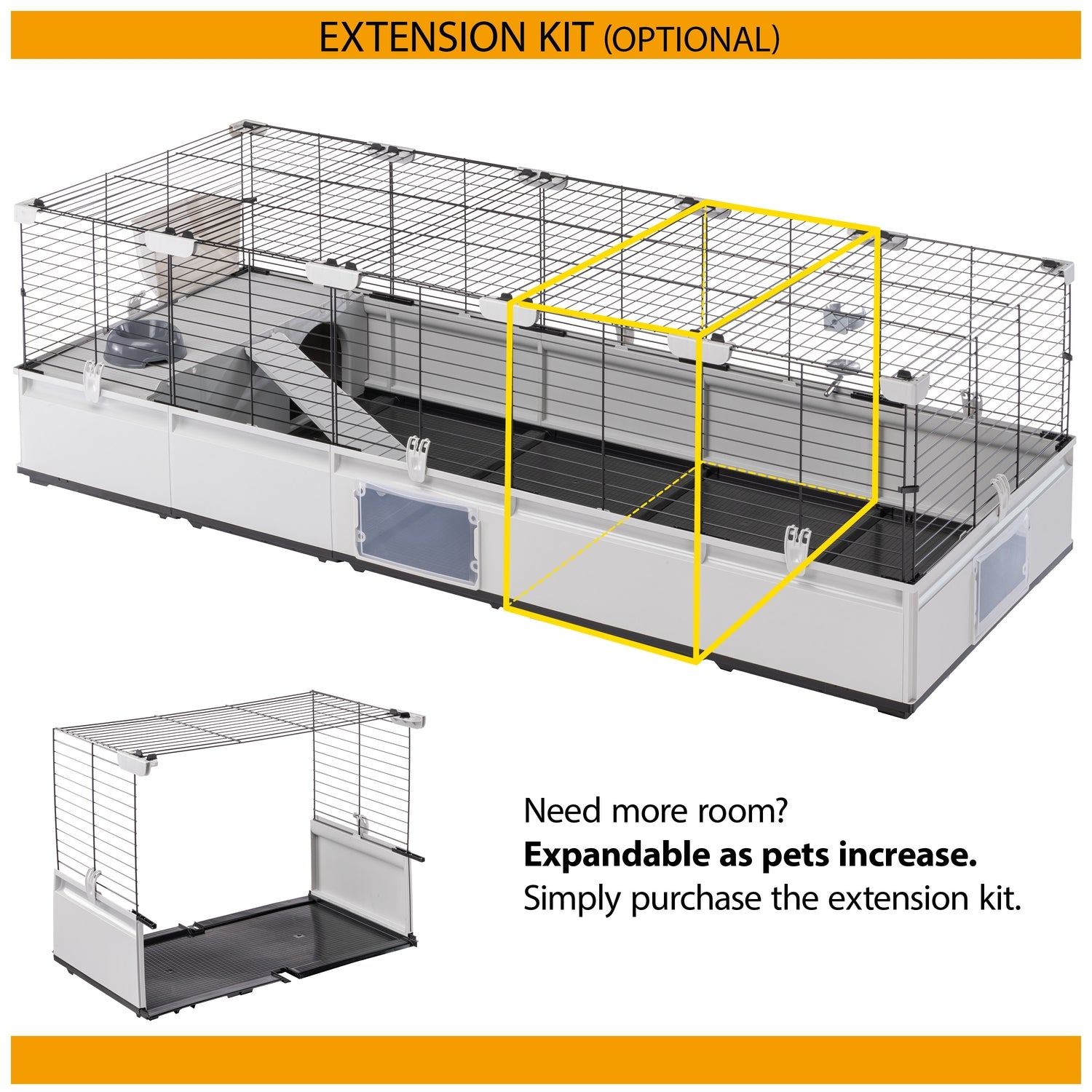 Ferplast Modular 3 Rabbits & Guinea Pig Modular Cage