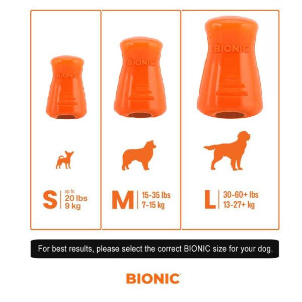 BIONIC Treat Shaker Dog Toy 3 Sizes