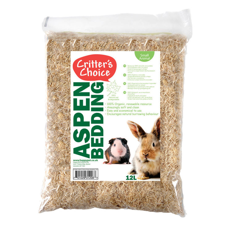 Critter's Choice Aspen Small Animal Bedding 12L