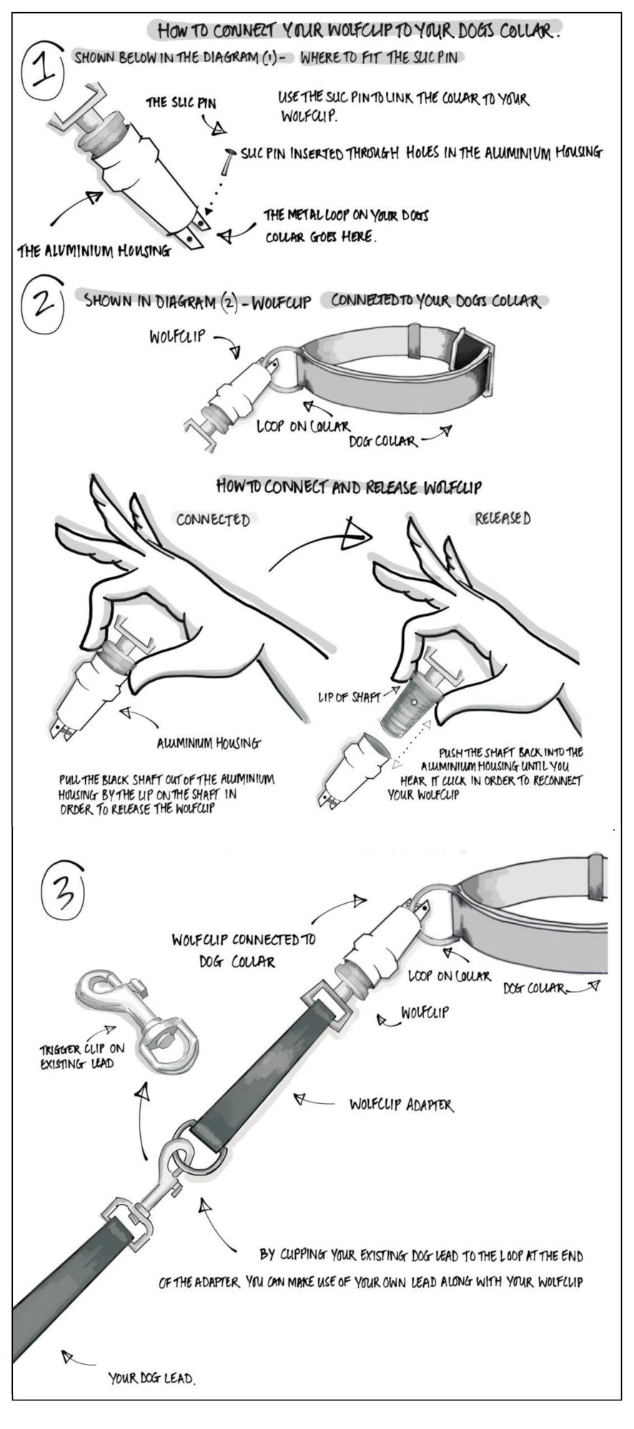 Wolfclip Eye Nut Adapters & Housings 5 Colours 2 Sizes