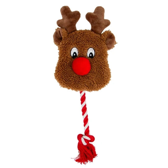 Ancol Ropey Rudolf Christmas Dog Toy