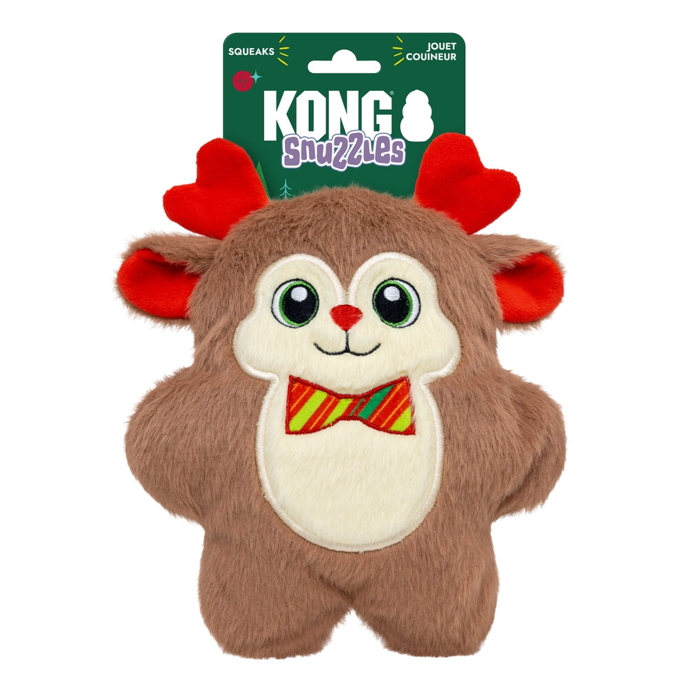 KONG Holiday Snuzzles Bow Tie Reindeer