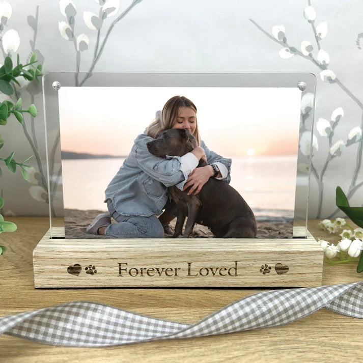 Personalised Forever Loved Pet Photo Frame