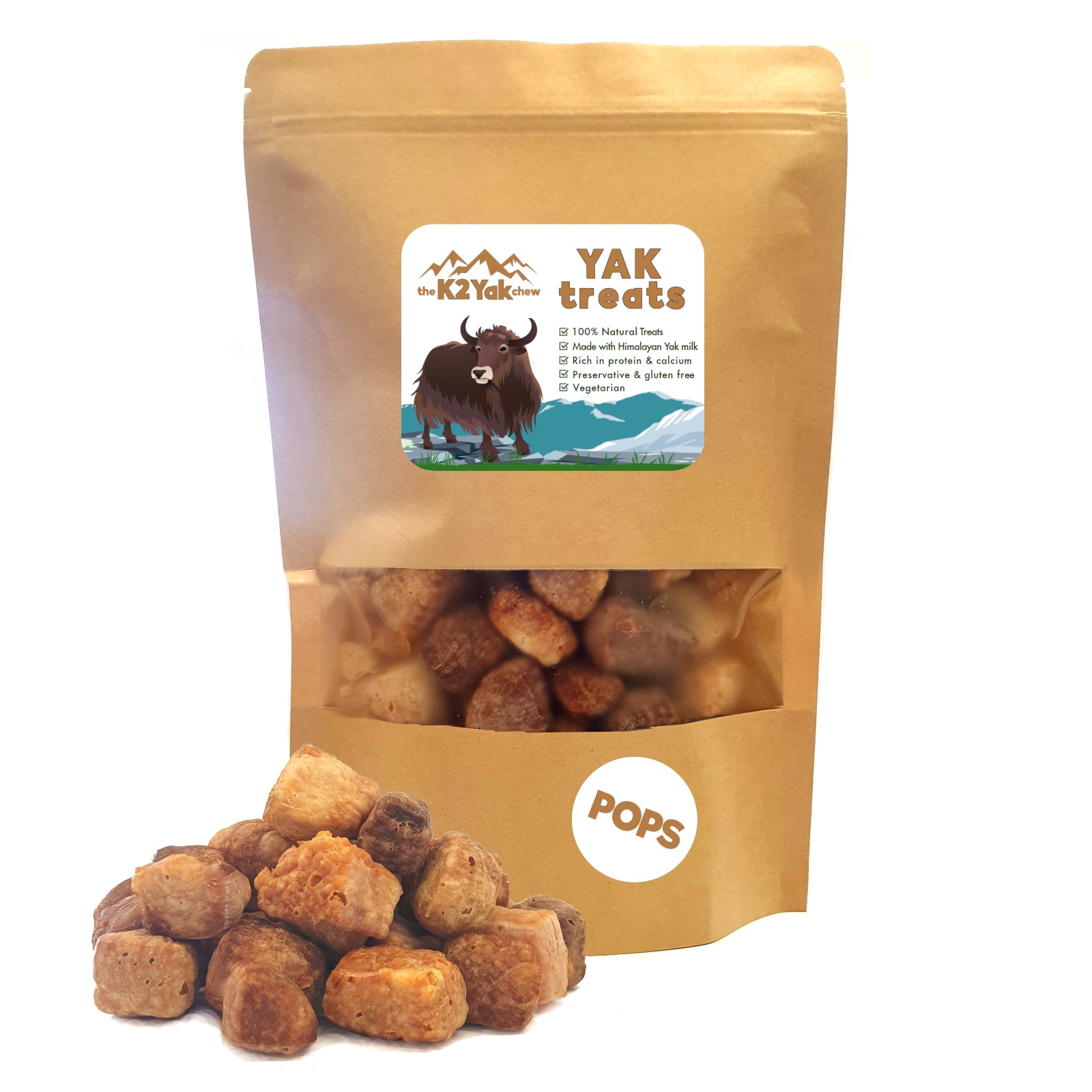 K2 Yak Treats Pops 100% Natural Dog Treats 200g